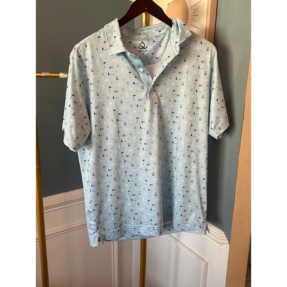 Deolax men’s golf shirt size medium polo top